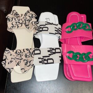 Softly worn fashion sandals flip flops. Comfy fit and easy to style!